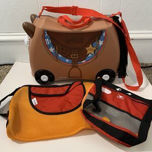 Trunki Suitcase Ride On Bronco Horse Cowboy Western Wheels Interior Bags